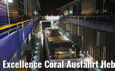 Excellence Coral Ausfahrt Hebewerk Niederfinow 06.10.2022