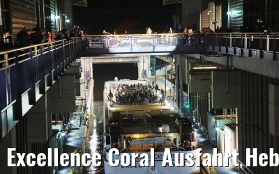Excellence Coral Ausfahrt Hebewerk Niederfinow 06.10.2022