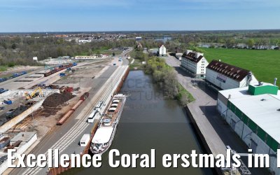 Excellence Coral erstmals im Industriehafen Rosslau 22.04.2023