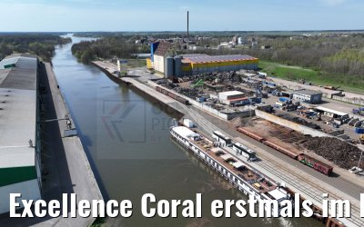 Excellence Coral erstmals im Industriehafen Rosslau 22.04.2023