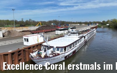 Excellence Coral erstmals im Industriehafen Rosslau 22.04.2023