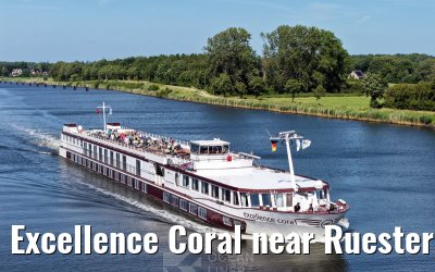 Excellence Coral near Ruesterbergen Kiel Canal transit 29.06.2025