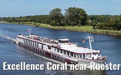 Excellence Coral near Ruesterbergen Kiel Canal transit 29.06.2025