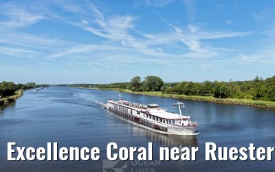 Excellence Coral near Ruesterbergen Kiel Canal transit 29.06.2025