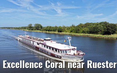 Excellence Coral near Ruesterbergen Kiel Canal transit 29.06.2025