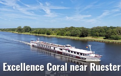 Excellence Coral near Ruesterbergen Kiel Canal transit 29.06.2025