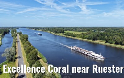 Excellence Coral near Ruesterbergen Kiel Canal transit 29.06.2025