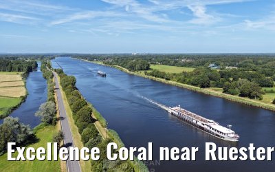 Excellence Coral near Ruesterbergen Kiel Canal transit 29.06.2025