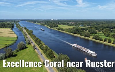 Excellence Coral near Ruesterbergen Kiel Canal transit 29.06.2025