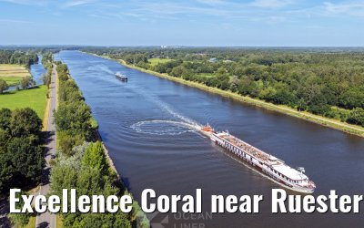 Excellence Coral near Ruesterbergen Kiel Canal transit 29.06.2025