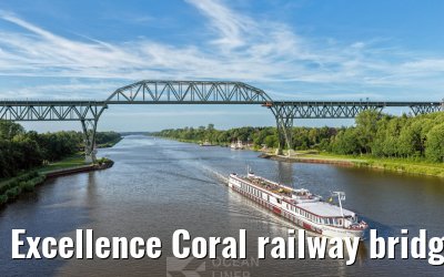 Excellence Coral railway bridge Hochdonn Kiel Canal 29.06.2025