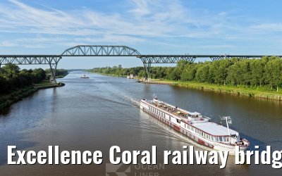 Excellence Coral railway bridge Hochdonn Kiel Canal 29.06.2025