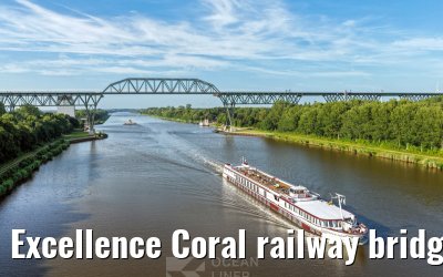 Excellence Coral railway bridge Hochdonn Kiel Canal 29.06.2025