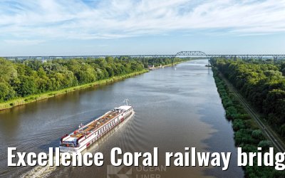 Excellence Coral railway bridge Hochdonn Kiel Canal 29.06.2025