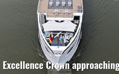 Excellence Crown approaching Ruedesheim 10.06.2025