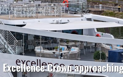 Excellence Crown approaching Ruedesheim 10.06.2025