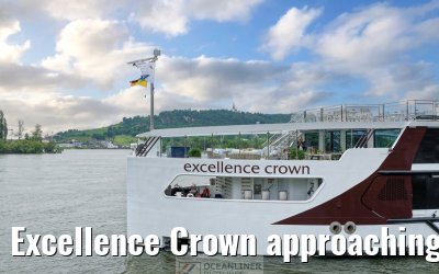 Excellence Crown approaching Ruedesheim 10.06.2025