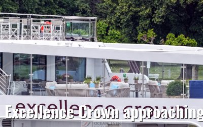 Excellence Crown approaching Ruedesheim 10.06.2025