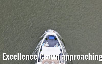 Excellence Crown approaching Ruedesheim 10.06.2025