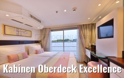 Kabinen Oberdeck Excellence Pearl Bett Fahrtrichtung