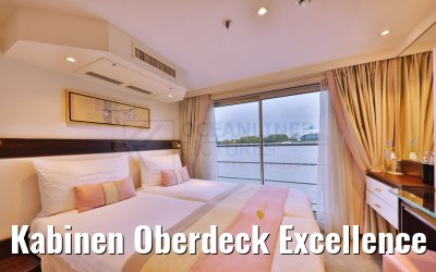 Kabinen Oberdeck Excellence Pearl Bett Fahrtrichtung