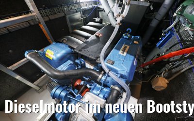 Dieselmotor im neuen Bootstyp SEL-RT 8.5