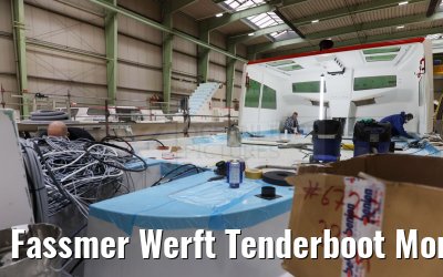 Fassmer Werft Tenderboot Montage Technik und Verkabelungen