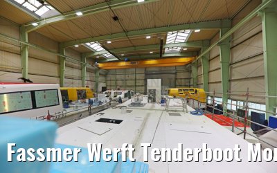 Fassmer Werft Tenderboot Montage Technik und Verkabelungen