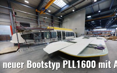 neuer Bootstyp PLL1600 mit Aussenbereich für Passagiere im Tenderverkehr