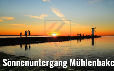 Sonnenuntergang Mühlenbake Swinemünde 05.08.2020