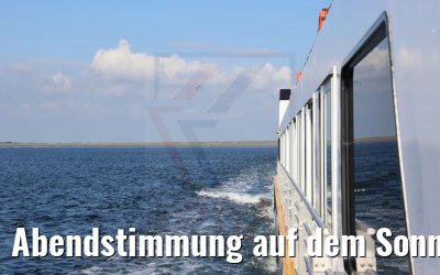 Abendstimmung auf dem Sonnendeck MS Sans Souci 02.07.2021