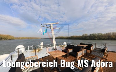 Loungebereich Bug MS Adora Donau