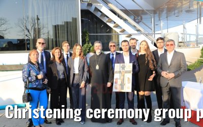 Christening ceremony group photo MS Adora Vienna