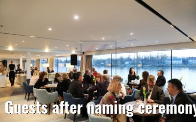 Guests after naming ceremony MS Adora