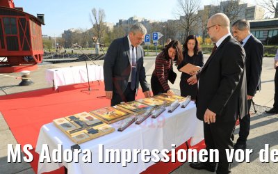 MS Adora Impressionen vor der Taufe 30.03.2019 Wien