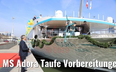 MS Adora Taufe Vorbereitungen in Wien 30.03.2019