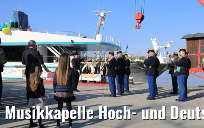 Musikkapelle Hoch- und Deutschmeister Taufe MS Adora Wien 30.03.2019