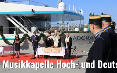 Musikkapelle Hoch- und Deutschmeister Taufe MS Adora Wien 30.03.2019