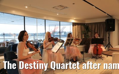The Destiny Quartet after naming ceremony MS Adora