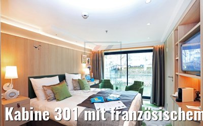 Kabine 301 mit französischem Balkon MS Alena