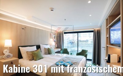 Kabine 301 mit französischem Balkon MS Alena 