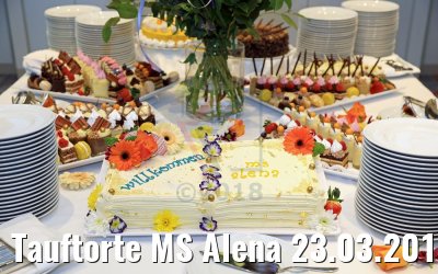 Tauftorte MS Alena 23.03.2018