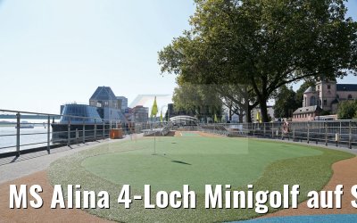 MS Alina 4-Loch Minigolf auf Sonnendeck