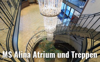 MS Alina Atrium und Treppen