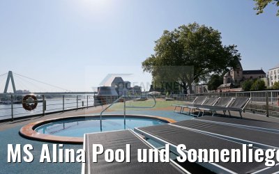 MS Alina Pool und Sonnenliegen Sonnendeck
