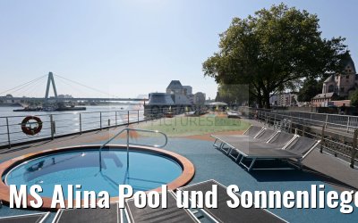 MS Alina Pool und Sonnenliegen Sonnendeck
