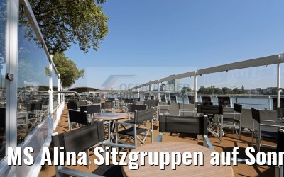 MS Alina Sitzgruppen auf Sonnendeck