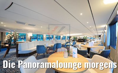 Die Panoramalounge morgens MS Anna Katharina