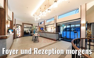 Foyer und Rezeption morgens MS Anna Katharina