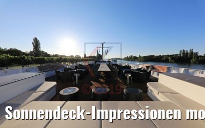 Sonnendeck-Impressionen morgens MS Anna Katharina